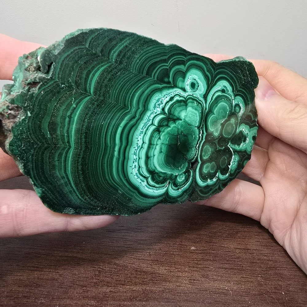 Malachite Crystal Slab 1.3 lbs - Picture 4 of 15